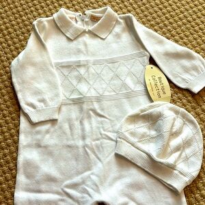 NEW WITH TAGS Boutique Collection one piece with matching hat - size 3 months.